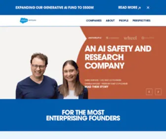 Salesforceventures.com(Salesforce Ventures) Screenshot