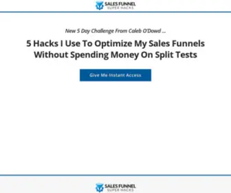 Salesfunnelsuperhacks.com(Sales Funnel Super Hacks) Screenshot