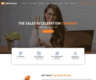 Salesgravy.com(Sales Training & Enablement Solutions) Screenshot