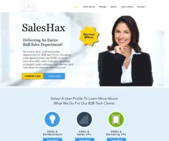 Saleshax.com(B2B Sales Plans) Screenshot