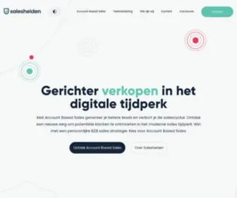 Saleshelden.nl(Homepage) Screenshot