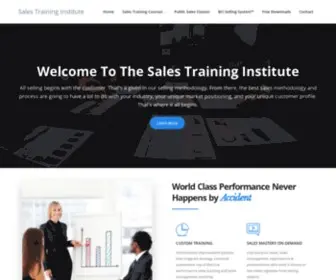 Saleshelp.us(Sales Training Courses & Classes from the Sales Training Institute) Screenshot