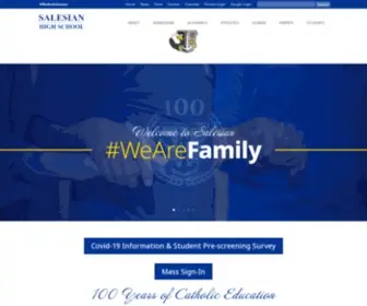 Salesianhigh.org(Salesian High School) Screenshot