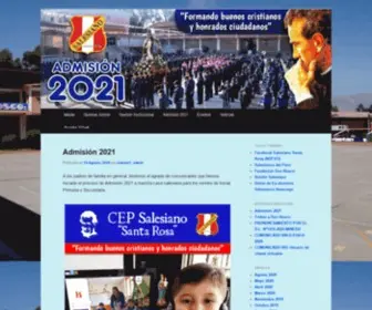 Salesianoshuancayo.edu.pe(CEP Salesiano "Santa Rosa") Screenshot