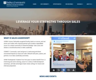 Salesleadershipcenter.com(DePaul Center for Sales Sales Leadership) Screenshot