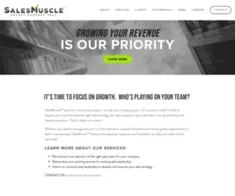 Salesmuscle.net(Growing Your Bottom Line) Screenshot