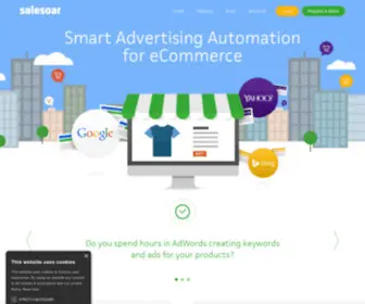 Salesoar.com(Smart Advertising Automation for eCommerce) Screenshot