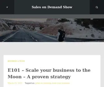 Salesondemandshow.com(Learn how to earn money using Print on Demand) Screenshot