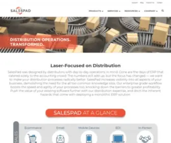 Salespad.com(Distribution Inventory Management Software) Screenshot
