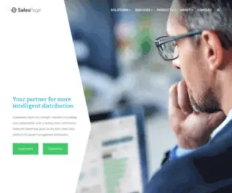 Salespage.com(Intelligent distribution) Screenshot