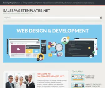 Salespagetemplates.net(Download sales page templates) Screenshot