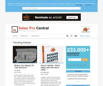 Salesprocentral.com(Sales Pro Central) Screenshot