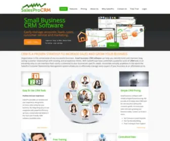 Salesprocrm.com(Small Business CRM Software System) Screenshot