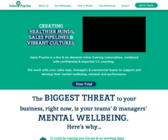 Salespsyche.co.uk(Mental Wellbeing and Sales Performance) Screenshot