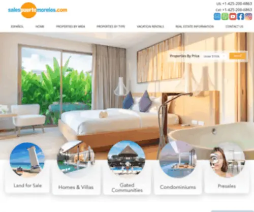 Salespuertomorelos.com(Puerto Morelos Real Estate Solutions) Screenshot