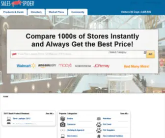 Salesspider.com(Compare 1000's of prices & get the best prices) Screenshot