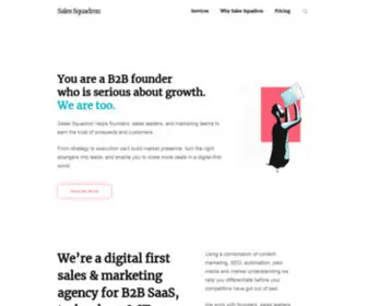 Salessquadron.com(B2B Digital Sales & Marketing Agency) Screenshot