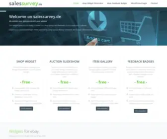Salessurvey.de(Free ebay & amazon widgets for your website) Screenshot