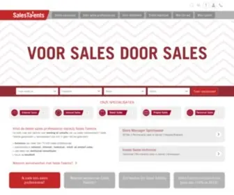 Salestalents.be(Werving en selectie sales professionals) Screenshot