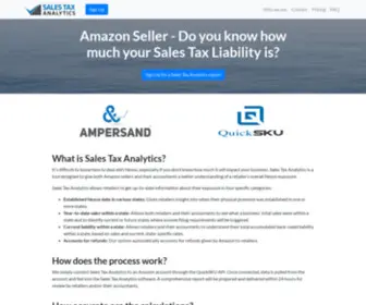 Salestaxanalysis.com(Sales Tax Analytics) Screenshot