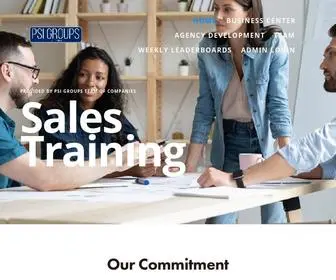 Salestraining123.com(PSI Groups Sales Training Site) Screenshot