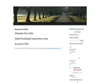 Salestrainingconnection.com(Innovative Training Ideas Blog) Screenshot