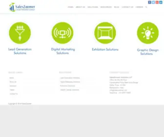 Saleszoomer.com(Lead generation company in India) Screenshot