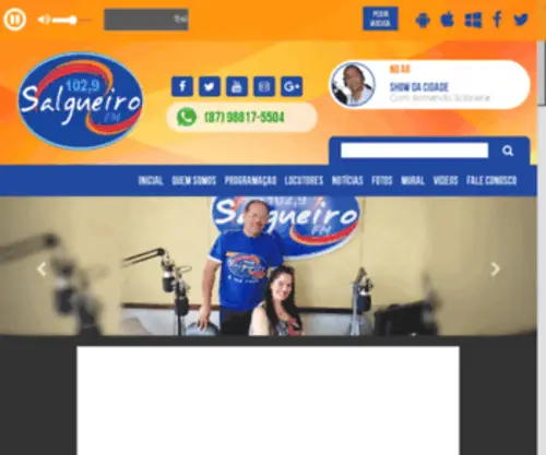 Salgueirofm.com.br(Salgueiro FM) Screenshot