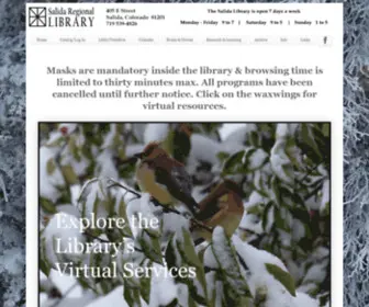 Salidalibrary.org(Salida Regional Library) Screenshot