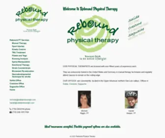 Salidareboundpt.com(Rebound Physical Therapy) Screenshot