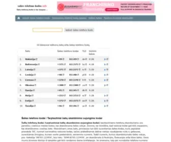 Salies-Telefono-Kodas.info(Alies telefono kodai) Screenshot