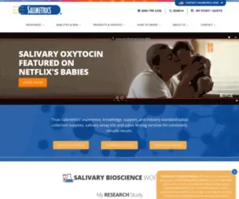Salimetrics.com(Saliva test) Screenshot