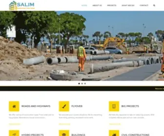 Saliminfra.com(We Build The Future) Screenshot