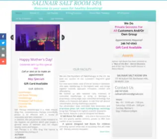 Salinair.com(Salt Room Spa) Screenshot