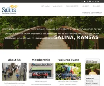 Salinakansas.org(Salina Area Chamber of CommerceW) Screenshot