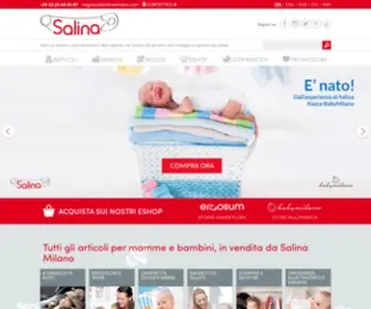 Salinamilano.com(Nel negozio Salina Milano trovi tanti articoli per il neonato e il bambino) Screenshot