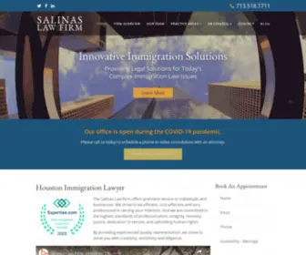 Salinas-Law.com(Houston Immigration Lawyer) Screenshot