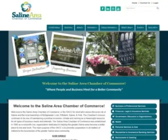 Salinechamber.org(Saline Area Chamber of Commerce) Screenshot