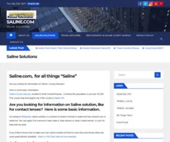 Saline.com(SALINE SOLUTIONS) Screenshot