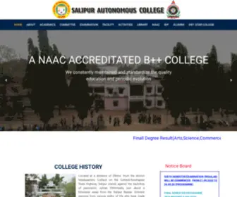 Salipurcollege.org.in(Salipur Autonomus College) Screenshot