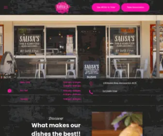 Salisasthai.com(Order Online for Takeaway / Delivery or Book a Table. Here at Salisa's Thai Food) Screenshot