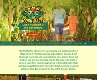 Salisburycornmaze.com(Corn Maze) Screenshot