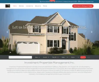 Salisburymdrentals.com(Investment Properties Management) Screenshot