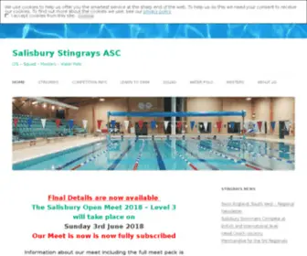 Salisburystingrays.co.uk(Salisbury Stingrays Swimming Club Home) Screenshot