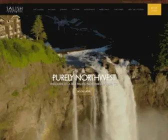 Salishlodge.com(Salish, Lodge & Spa) Screenshot