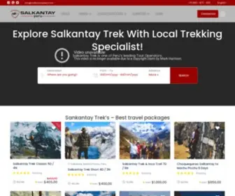 Salkantayperu.com(Salkantay Trek to Machu Picchu Travel Specialists) Screenshot