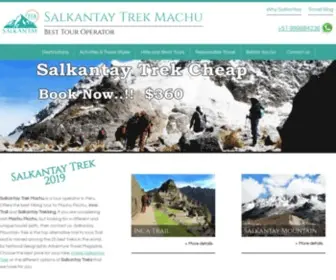 Salkantaytrekmachu.com(Salkantay Trek Machu) Screenshot