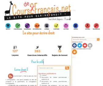 Salle34.net(Cours2Français.net) Screenshot