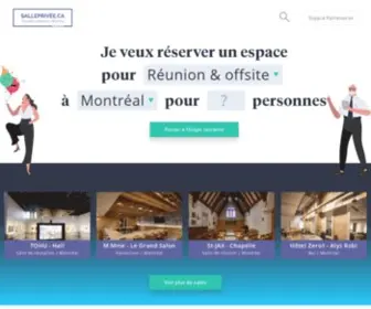 Salleprivee.ca(Location de salles de récéption au Québec) Screenshot