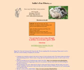 Salliesfenfibers.com(Sallie's Fen Fibers LLC) Screenshot